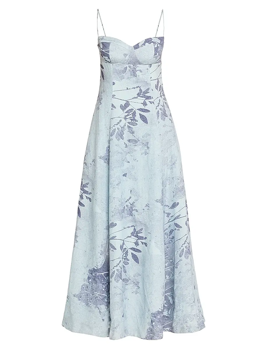 Simkhai Women's Rudie Floral Bustier Maxi Dress