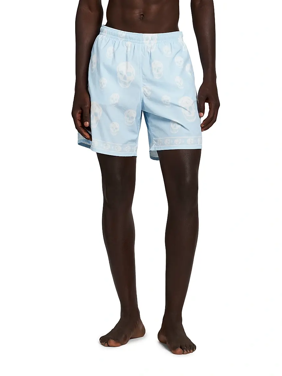Alexander McQueen Men's Skull Swim Trunks | Thumbnail 3 Alexander McQueen Men's Skull Swim Trunks | Thumbnail 3