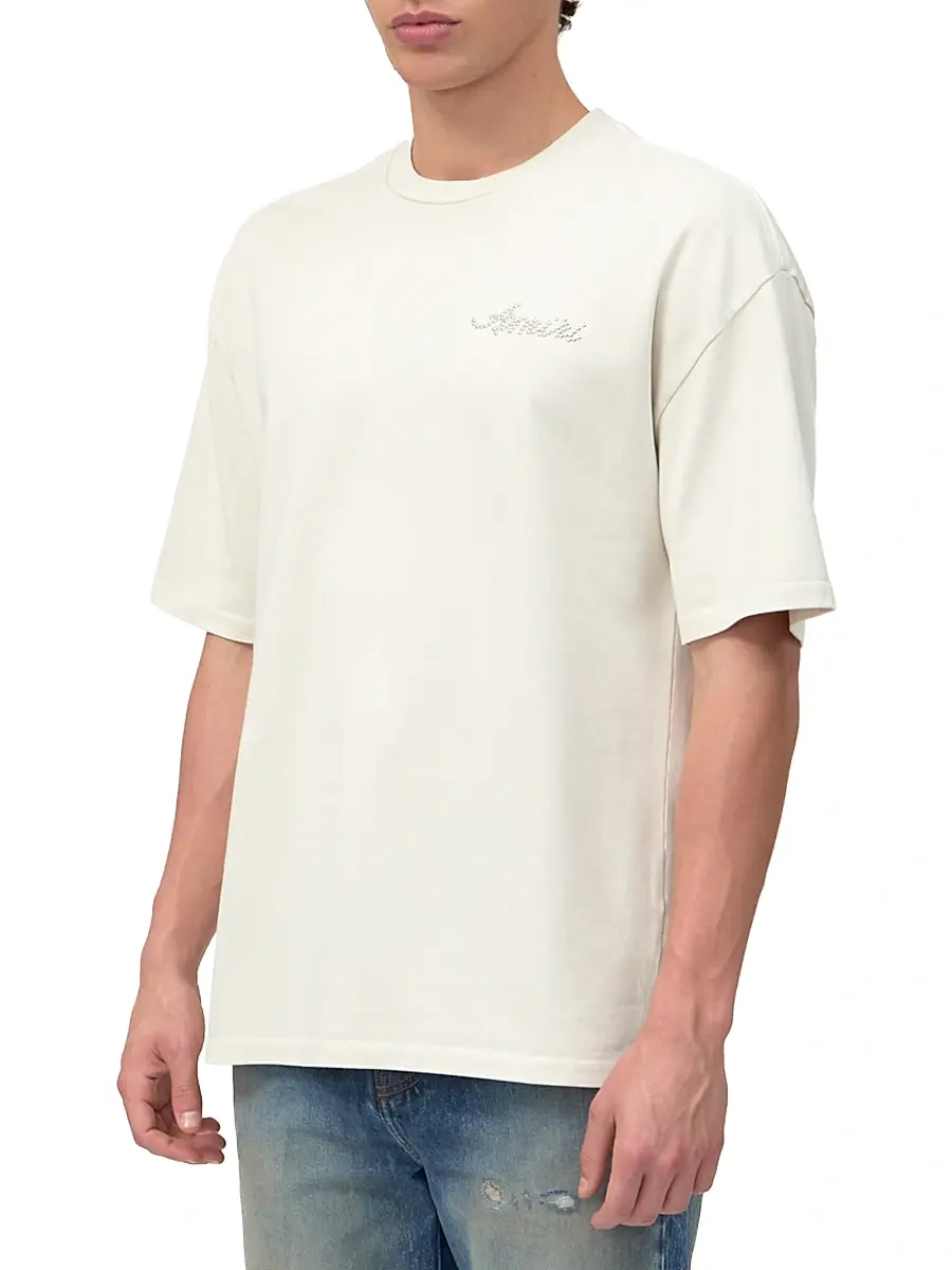 AMIRI Men's Logo Stud Oversized T-Shirt | Thumbnail 3