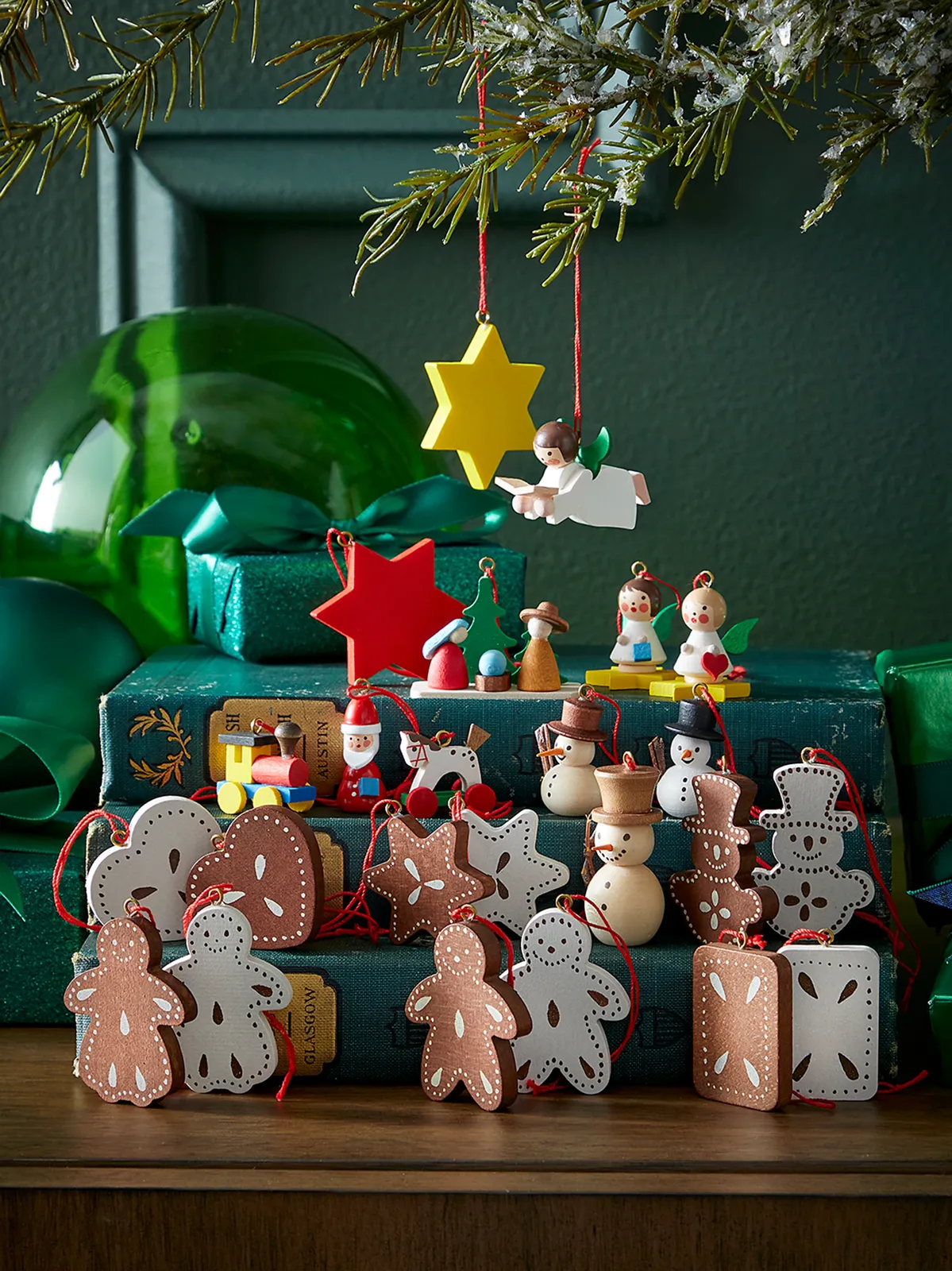 Ulbricht Advent Calendar Ornaments 24-Piece Set