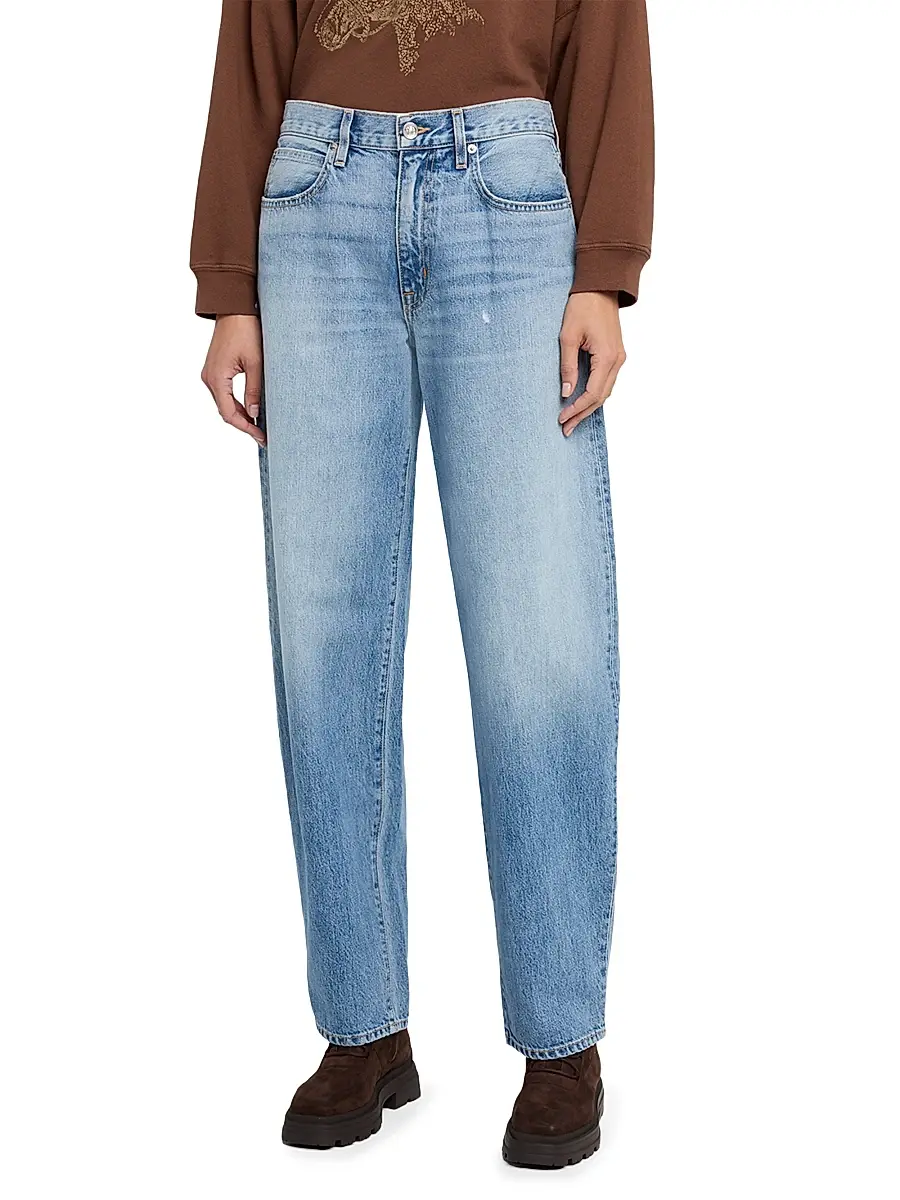 SLVRLAKE Women's Ella Relaxed Mid-Rise Barrel-Leg Jeans | Thumbnail 3 SLVRLAKE Women's Ella Relaxed Mid-Rise Barrel-Leg Jeans | Thumbnail 3
