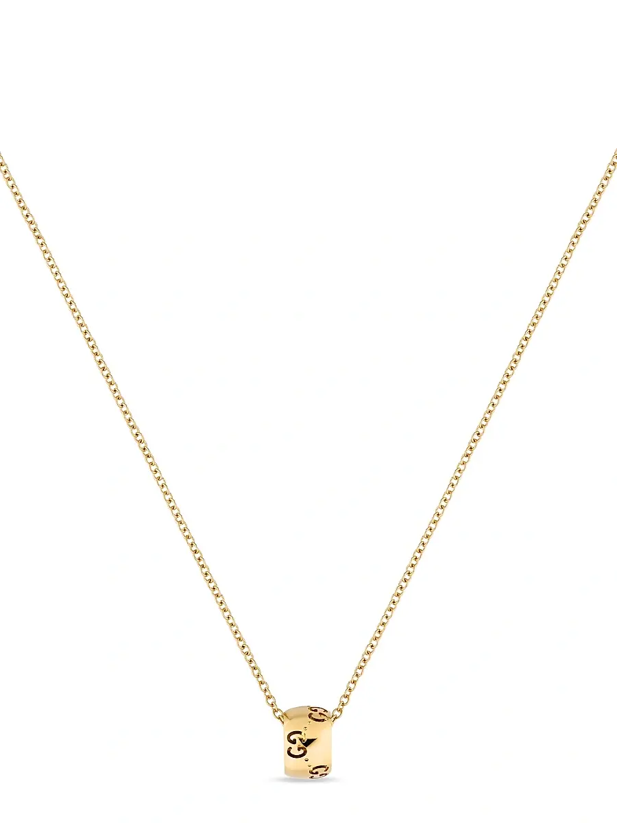 Gucci Women's Icon GG 18K Yellow Gold Pendant Necklace - Gold | Thumbnail 4 Gucci Women's Icon GG 18K Yellow Gold Pendant Necklace - Gold | Thumbnail 4