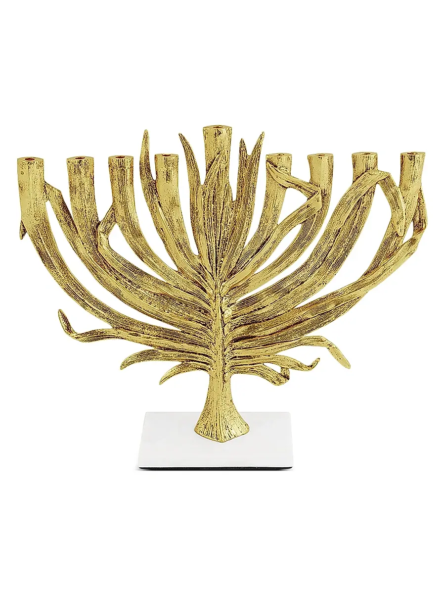 Michael Aram Palm Medium Menorah | Thumbnail 2 Michael Aram Palm Medium Menorah | Thumbnail 2