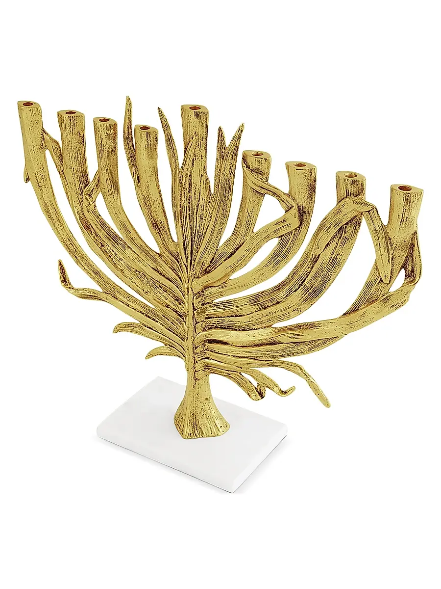Michael Aram Palm Medium Menorah | Thumbnail 3 Michael Aram Palm Medium Menorah | Thumbnail 3