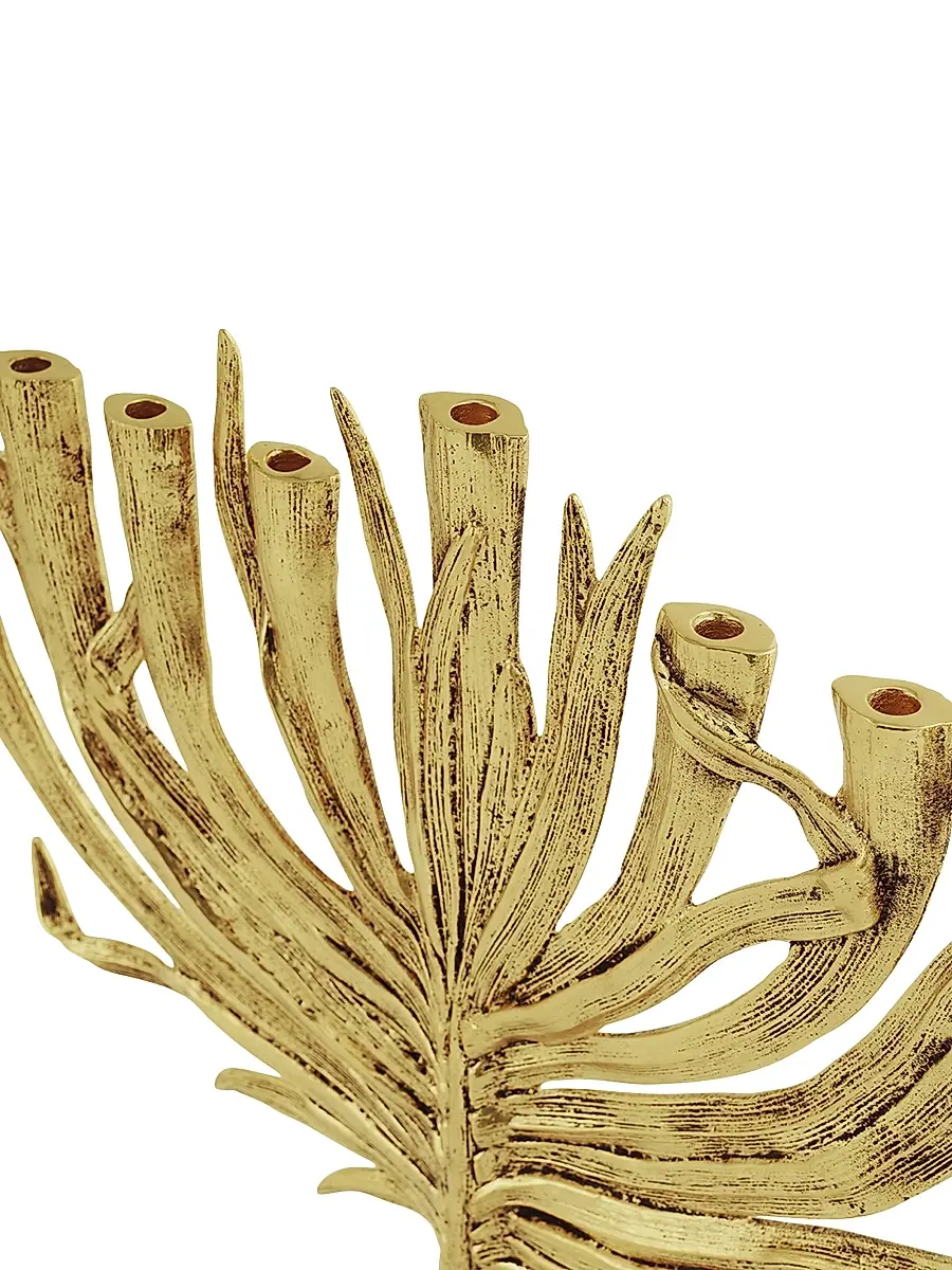 Michael Aram Palm Medium Menorah | Thumbnail 4 Michael Aram Palm Medium Menorah | Thumbnail 4