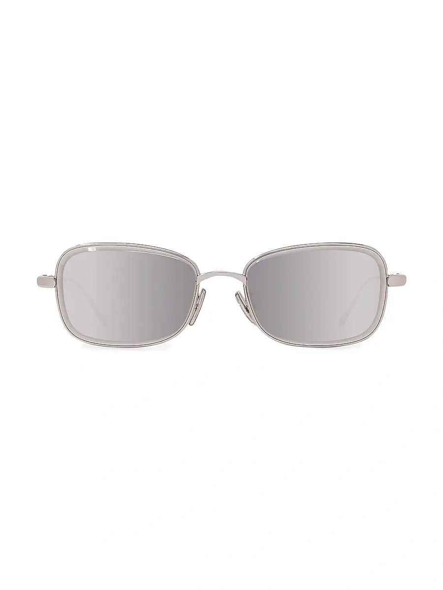 LOEWE Men's 38MM Rectangle Sunglasses - Grey | Thumbnail 2 LOEWE Men's 38MM Rectangle Sunglasses - Grey | Thumbnail 2