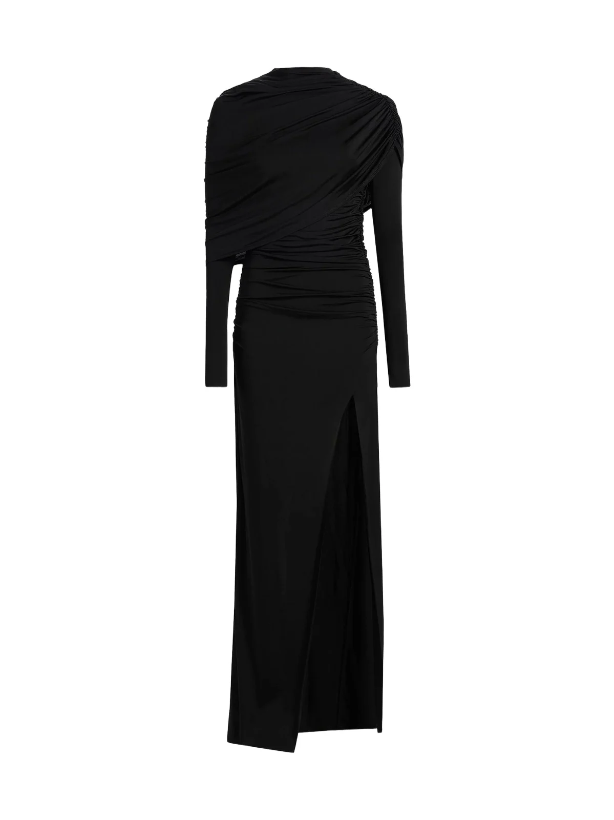 Women's Jersey Ruched Shawl Gown Women's Jersey Ruched Shawl Gown