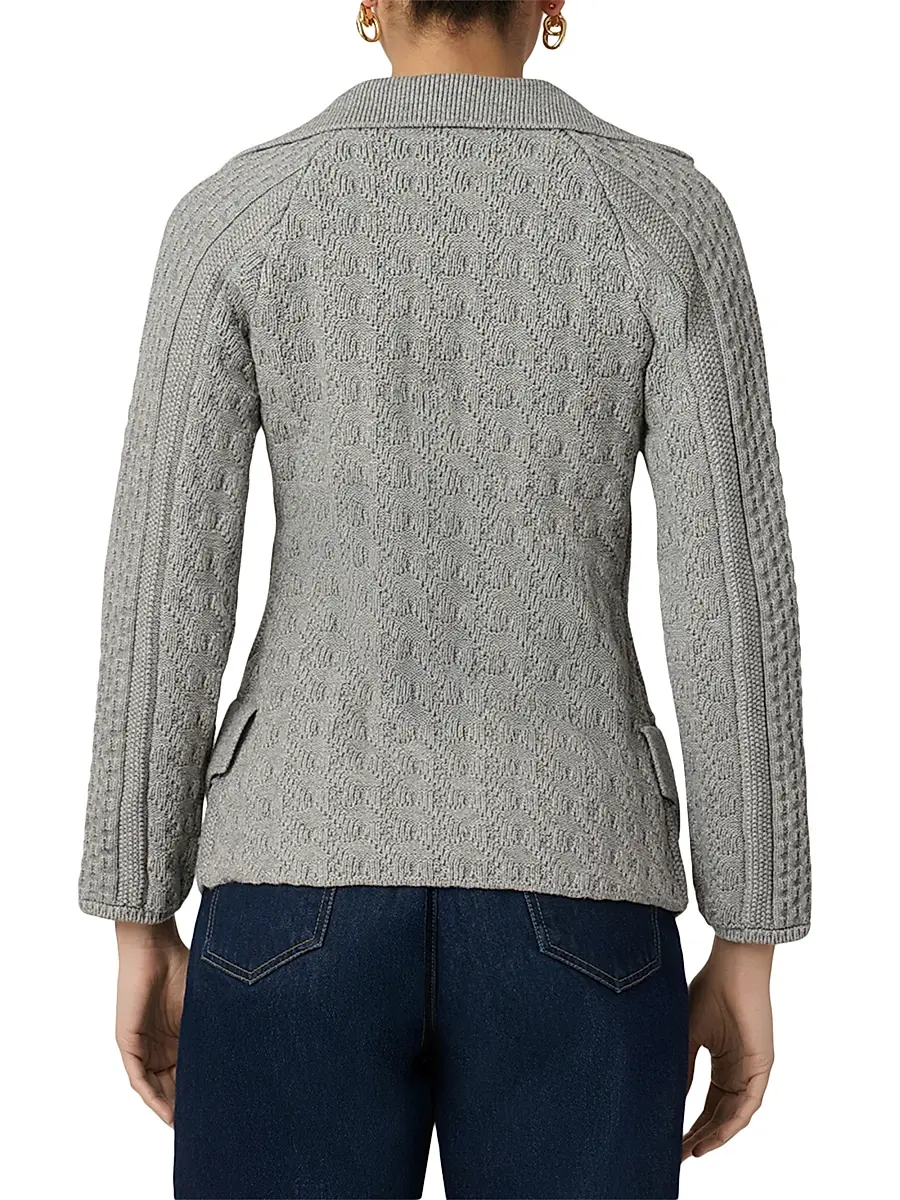 Shoshanna Women's Wes Knit Double-Breasted Jacket | Thumbnail 2 Shoshanna Women's Wes Knit Double-Breasted Jacket | Thumbnail 2