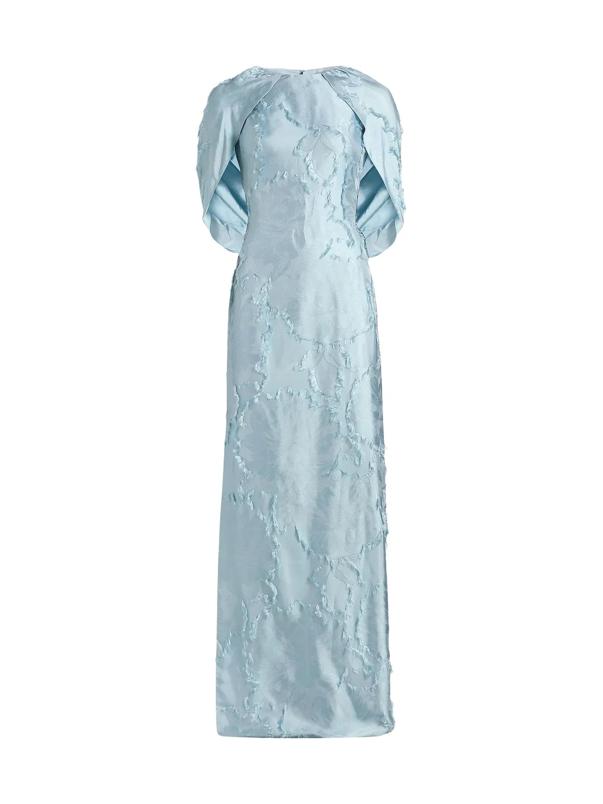 Women's Satin Cape-Detail Gown Women's Satin Cape-Detail Gown