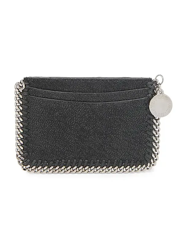Women's Falabella Chain Trim Card Case