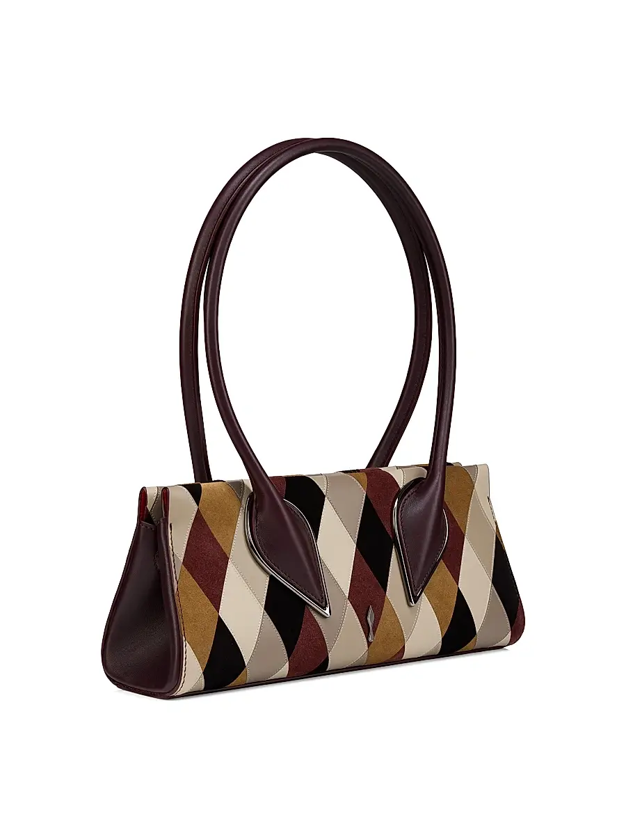 Christian Louboutin Women's Venus Diamond Multicolor Leather Top Handle Bag | Thumbnail 2 Christian Louboutin Women's Venus Diamond Multicolor Leather Top Handle Bag | Thumbnail 2