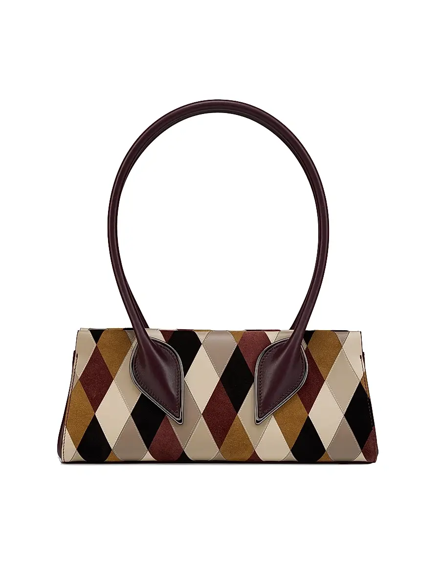 Christian Louboutin Women's Venus Diamond Multicolor Leather Top Handle Bag | Thumbnail 3 Christian Louboutin Women's Venus Diamond Multicolor Leather Top Handle Bag | Thumbnail 3