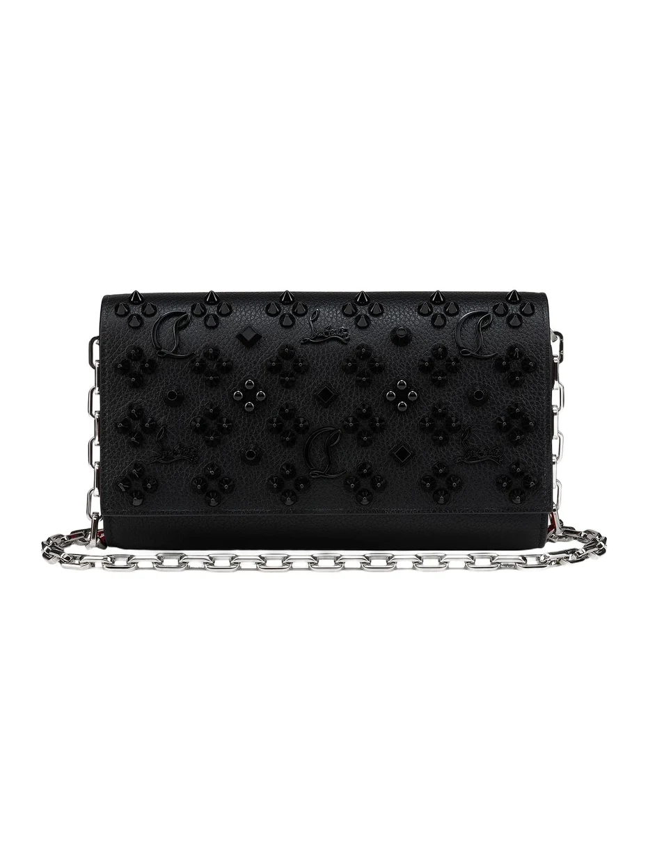 Women's Paloma Grained Calf Leather Chain Wallet Women's Paloma Grained Calf Leather Chain Wallet