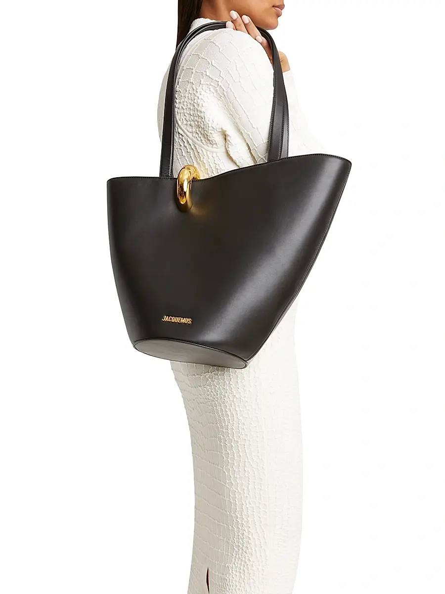 Jacquemus Women's Le Bambola Moyen Leather Tote Bag | Thumbnail 2 Jacquemus Women's Le Bambola Moyen Leather Tote Bag | Thumbnail 2