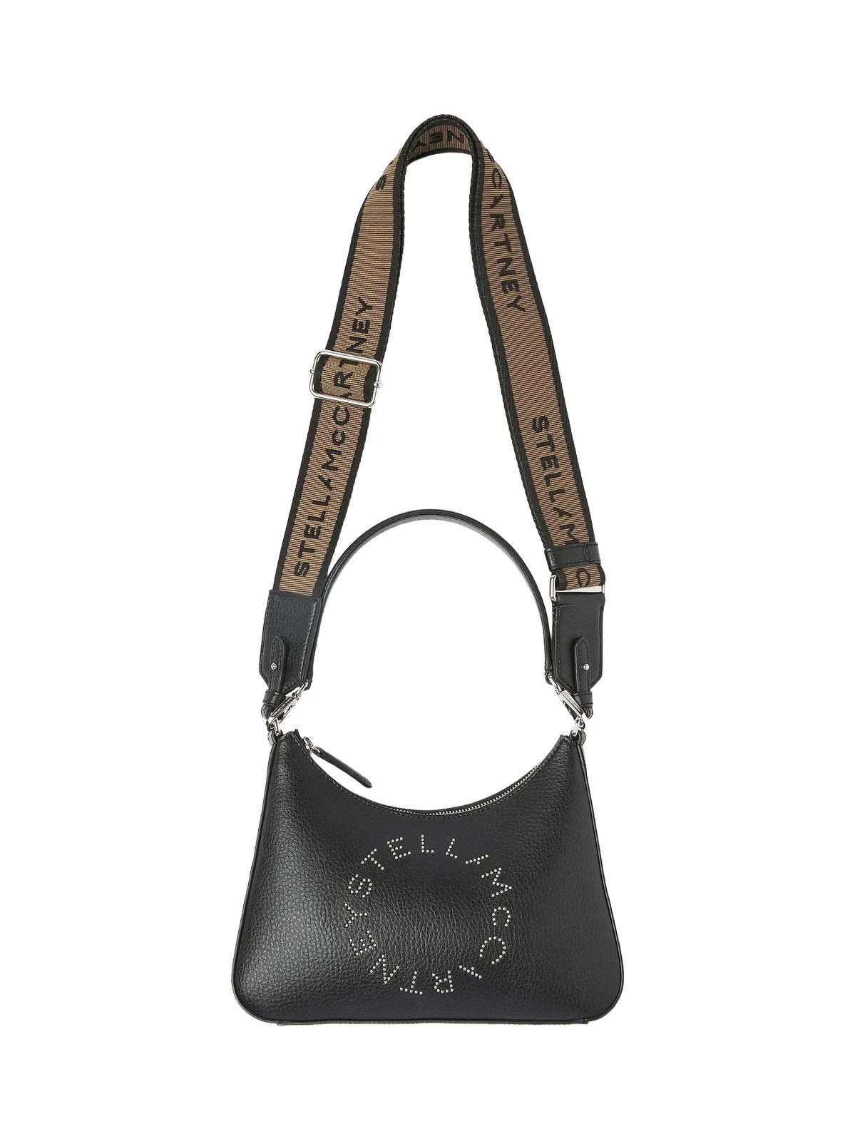 Women's Studded Logo Shoulder Bag