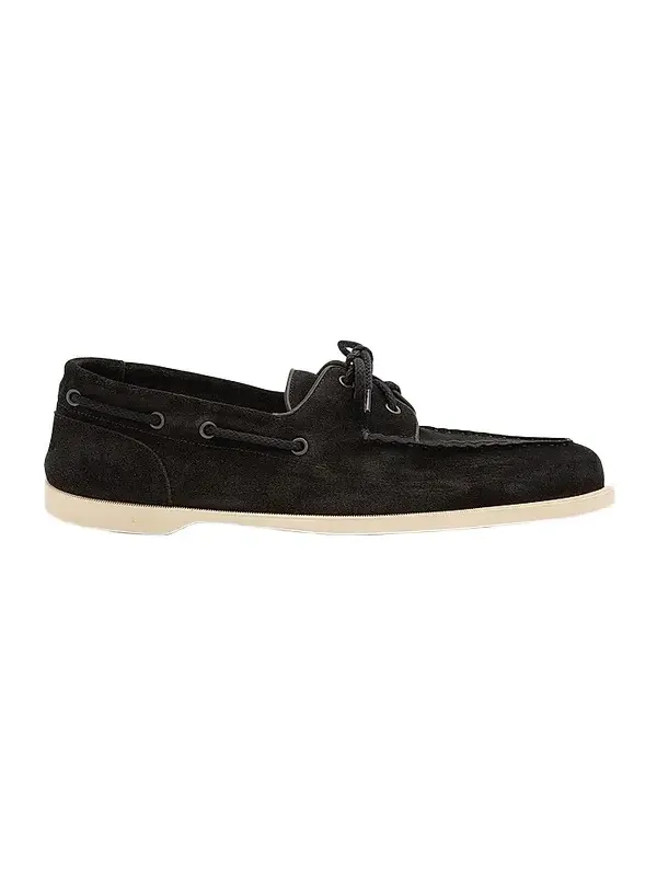 Men's Foil Suede Boat Shoes