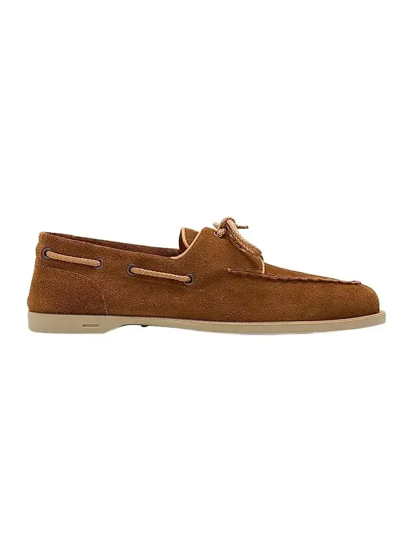 Men's Foil Suede Boat Shoes