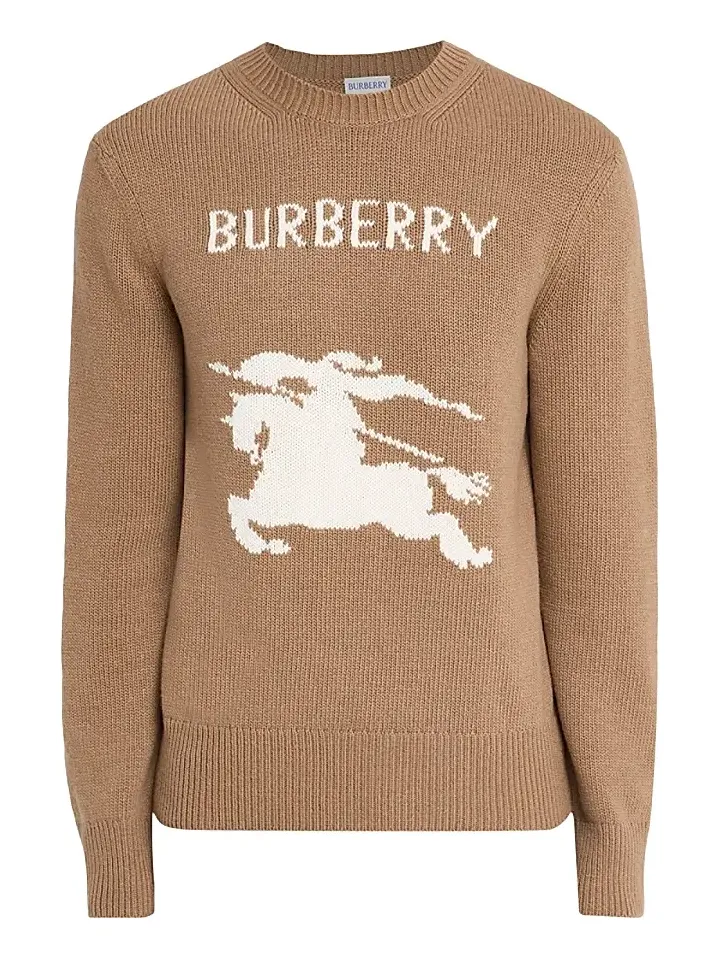 Men's Cashmere-Blend Logo Sweater
