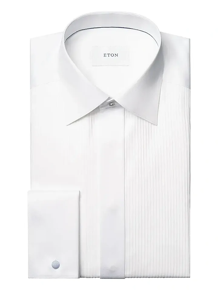 Eton Men's Slim-Fit Plissé Shirt