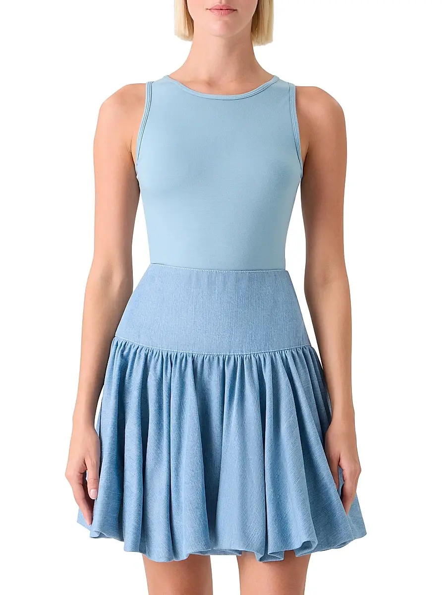 Akris punto Women's Speedo Side Dot Sleeveless Top | Thumbnail 3 Akris punto Women's Speedo Side Dot Sleeveless Top | Thumbnail 3