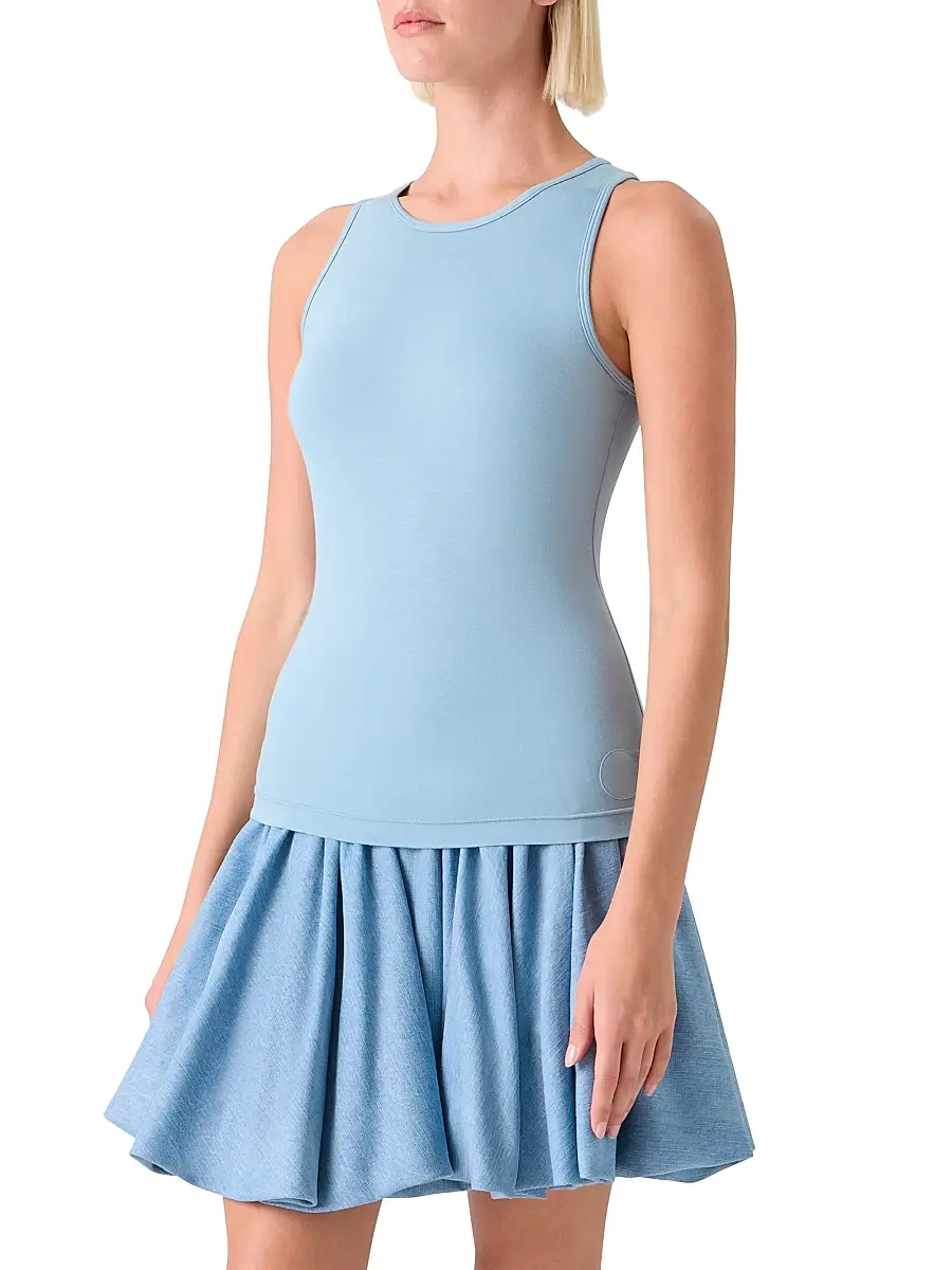 Akris punto Women's Speedo Side Dot Sleeveless Top | Thumbnail 4 Akris punto Women's Speedo Side Dot Sleeveless Top | Thumbnail 4