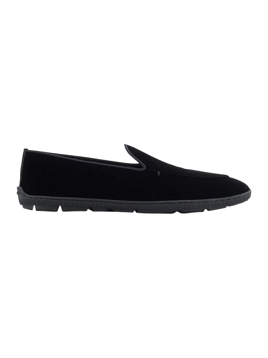 Men's Velvet Rubber-Sole Loafers Men's Velvet Rubber-Sole Loafers