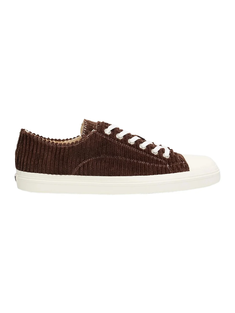 MOSCHINO Men's Edge Corduroy Cap Toe Low-Top Sneakers