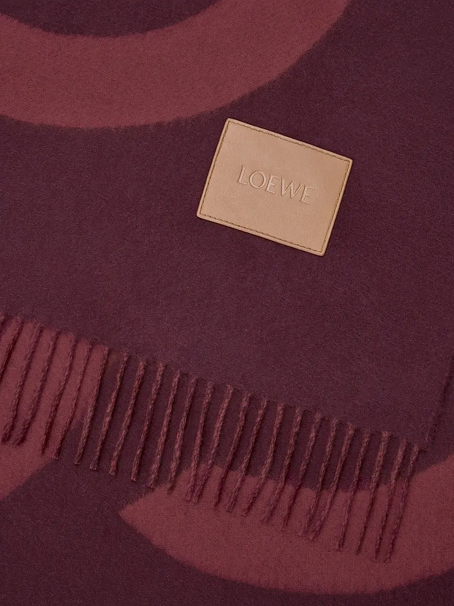 Loewe Monogram Wool-Cashmere Throw Blanket | Thumbnail 3 Loewe Monogram Wool-Cashmere Throw Blanket | Thumbnail 3