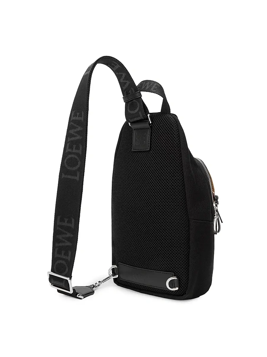 LOEWE Men's Flex Sling Bag - Black Dark Gold | Thumbnail 5 LOEWE Men's Flex Sling Bag - Black Dark Gold | Thumbnail 5