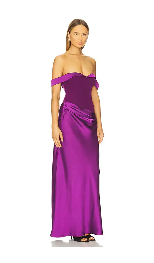 Runaway The Label Ebony Off Shoulder Maxi Dress | Thumbnail 2 Runaway The Label Ebony Off Shoulder Maxi Dress | Thumbnail 2