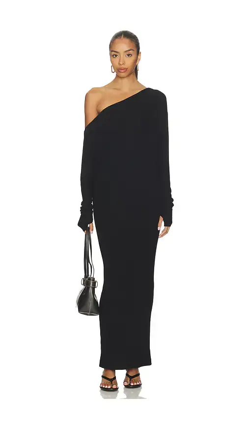 ENZA COSTA Knit Slouch Maxi Dress