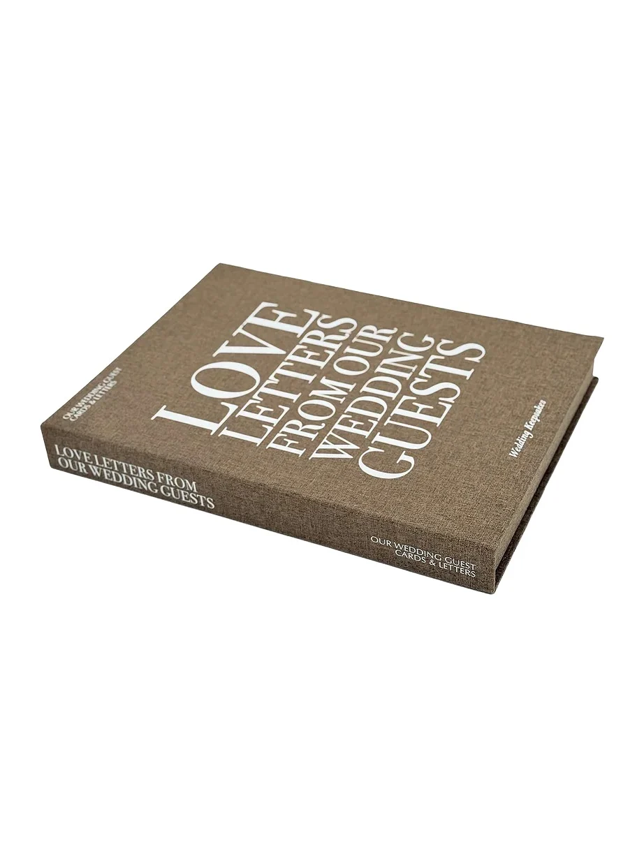 The Ceremony Club Wedding Guest Love Letters Keepsake Book Box