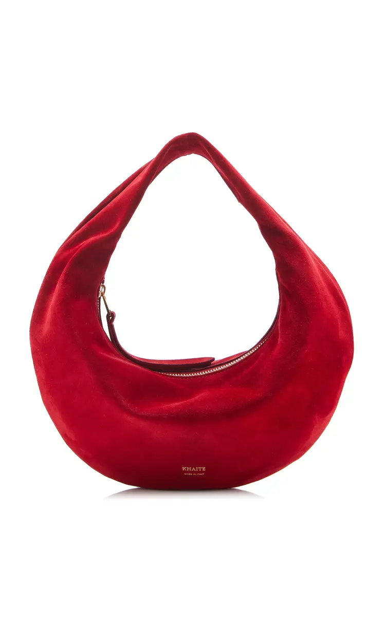 Khaite Olivia Suede Mini Hobo Bag | Thumbnail 2 Khaite Olivia Suede Mini Hobo Bag | Thumbnail 2