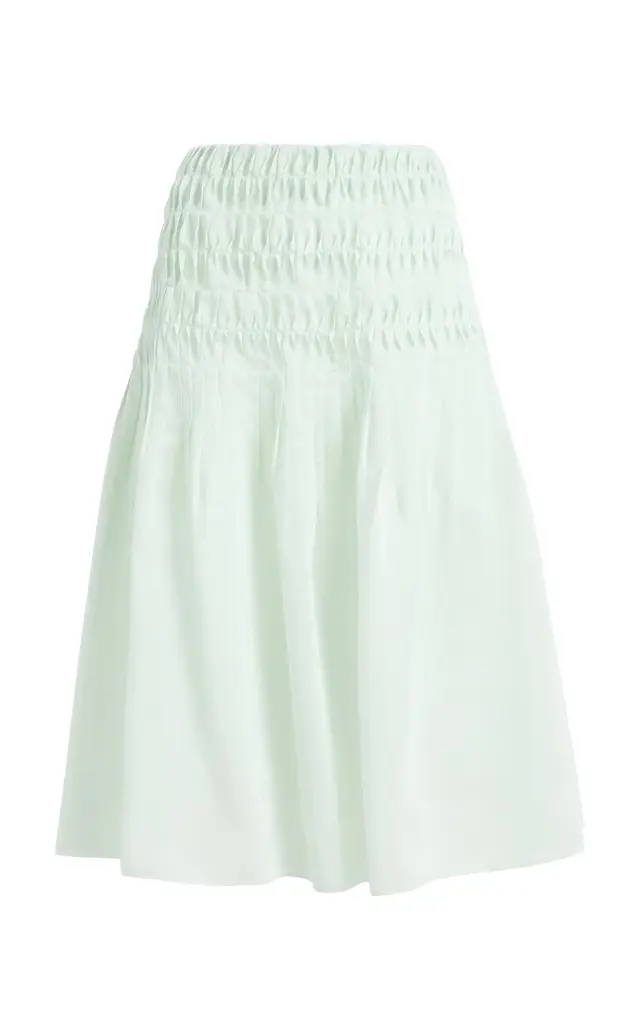 Khaite Florence Ruffled Midi Skirt