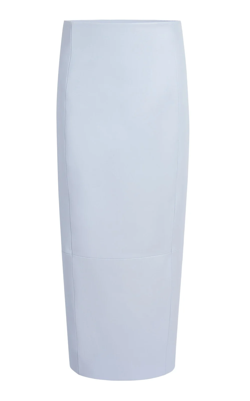Khaite Lyle Plonge Leather Maxi Skirt