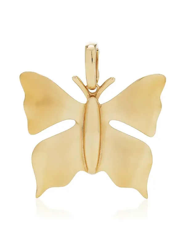 Loquet London 14K Yellow Gold Butterfly Charm
