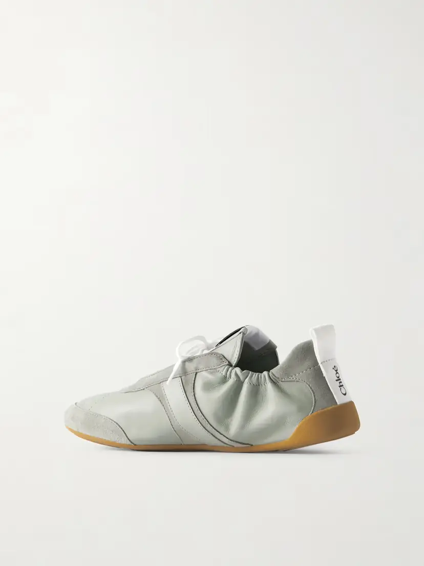 Chloé Kick Suede And Leather Sneakers | Thumbnail 3 Chloé Kick Suede And Leather Sneakers | Thumbnail 3