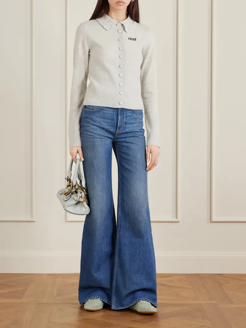Chloé Kick Suede And Leather Sneakers | Thumbnail 4 Chloé Kick Suede And Leather Sneakers | Thumbnail 4