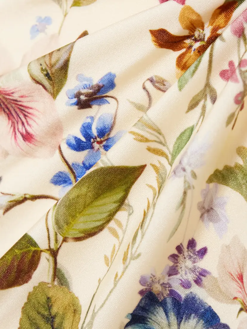 Zimmermann Patience Pleated Floral-print Swimsuit | Thumbnail 4