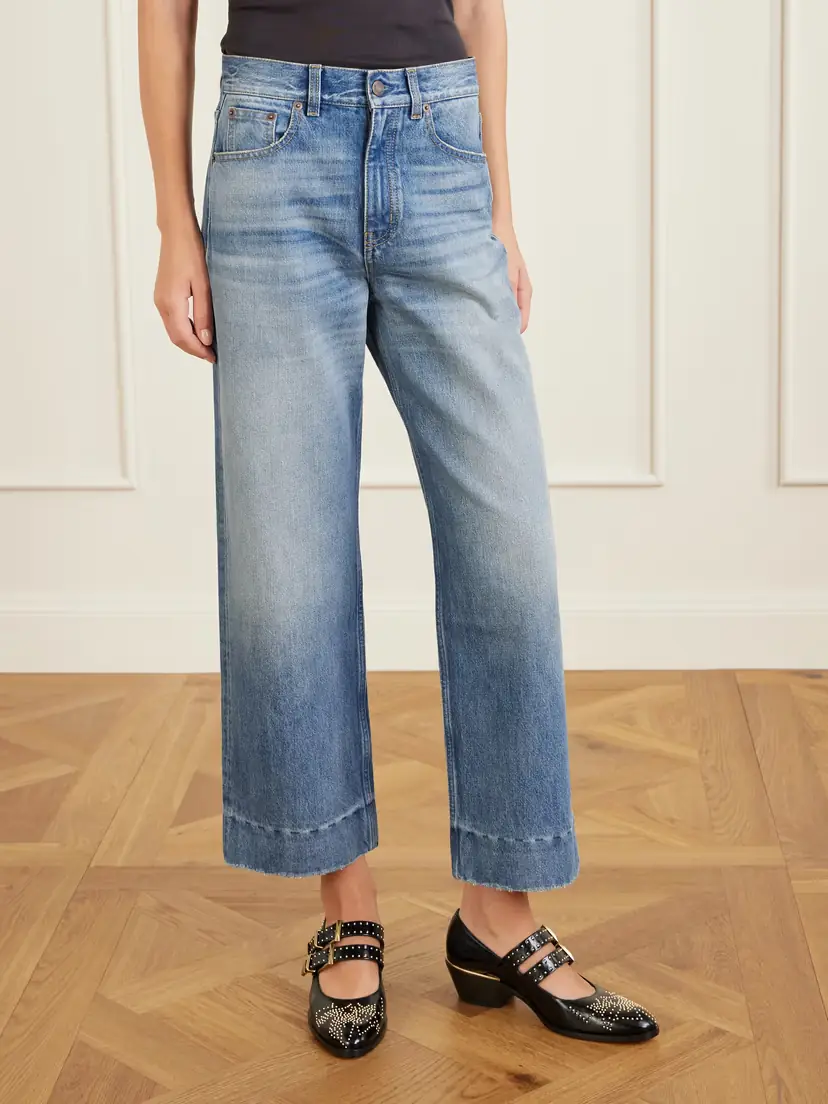 Chloé Organic Cropped Straight-leg Jeans | Thumbnail 3 Chloé Organic Cropped Straight-leg Jeans | Thumbnail 3