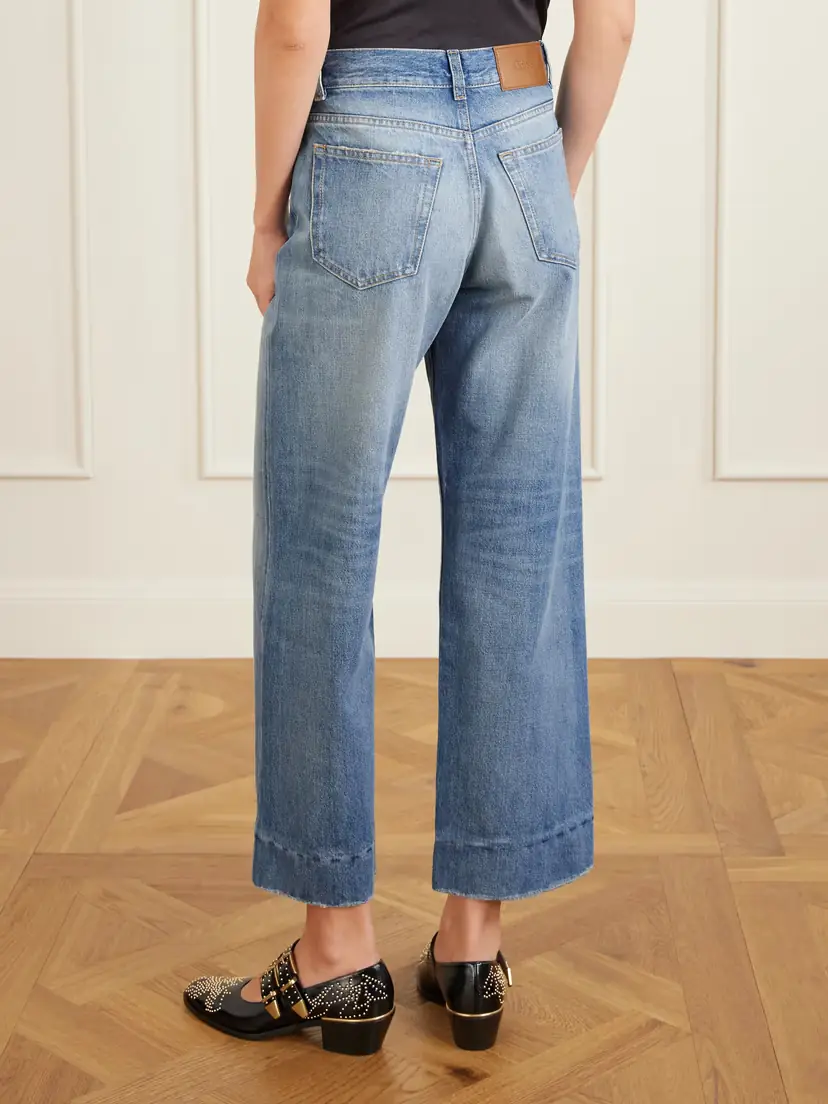 Chloé Organic Cropped Straight-leg Jeans | Thumbnail 4 Chloé Organic Cropped Straight-leg Jeans | Thumbnail 4