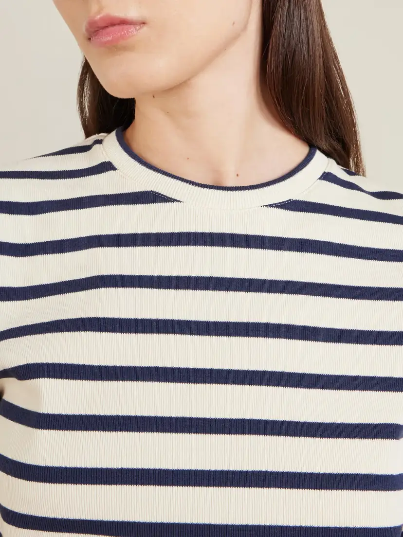 Jil Sander Striped Cotton T-shirt | Thumbnail 4