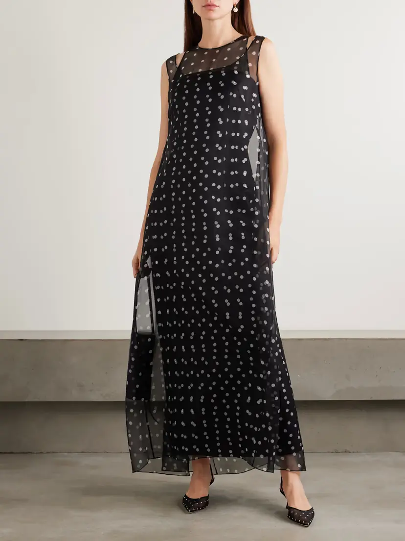 Emilia Wickstead Selina Polka-dot Silk Organza And Faille Dress | Thumbnail 2