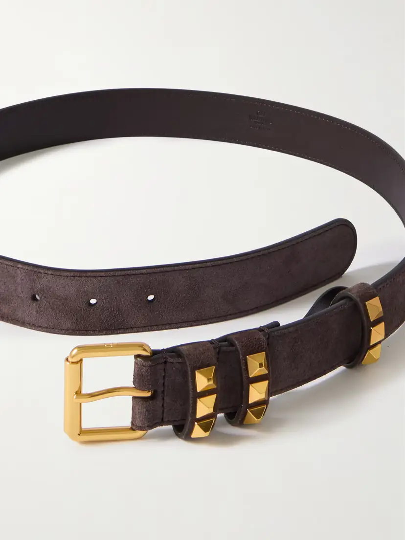 Valentino Garavani Embellished Suede Belt | Thumbnail 3