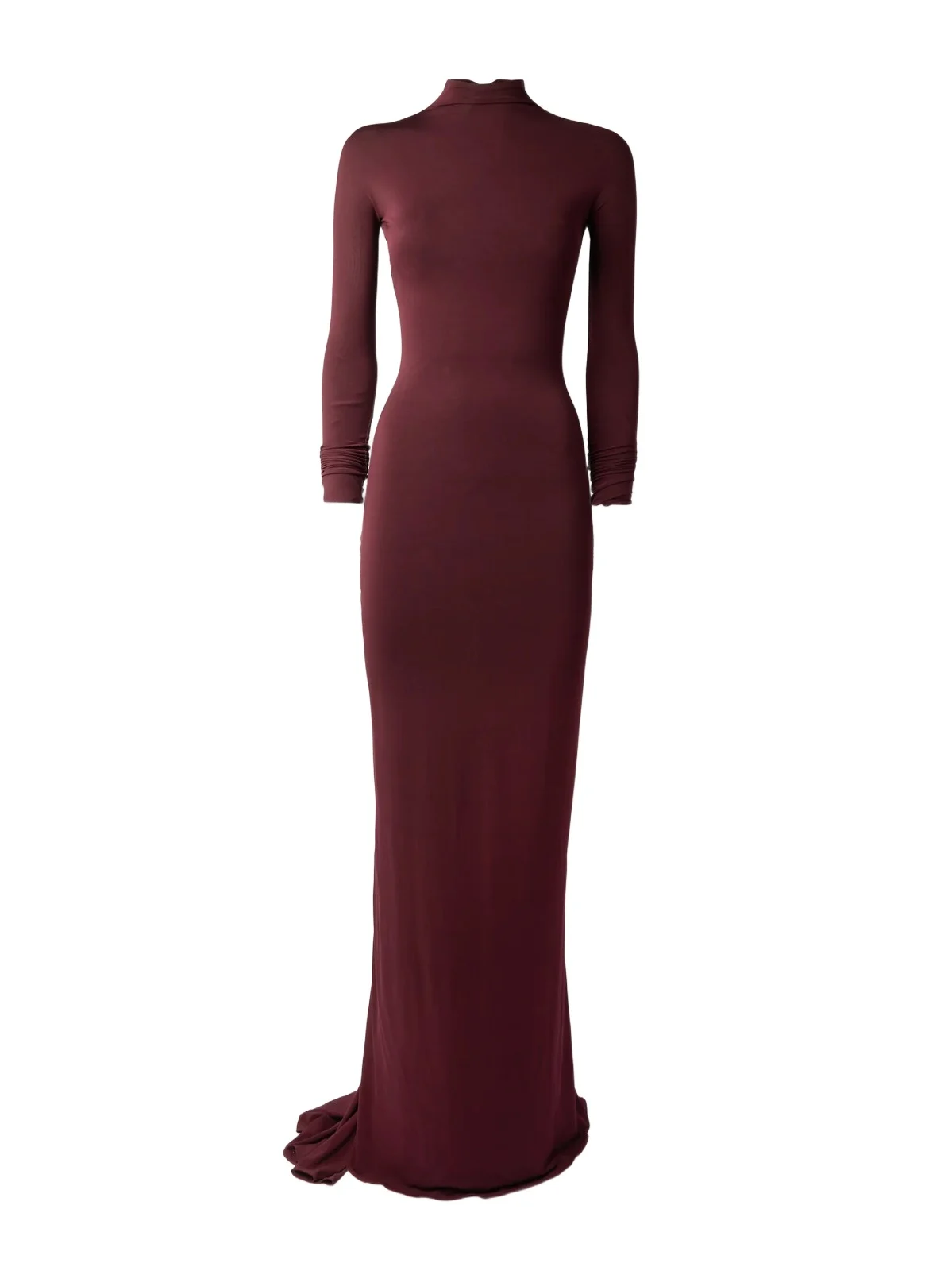 Jersey Mock-neck Gown