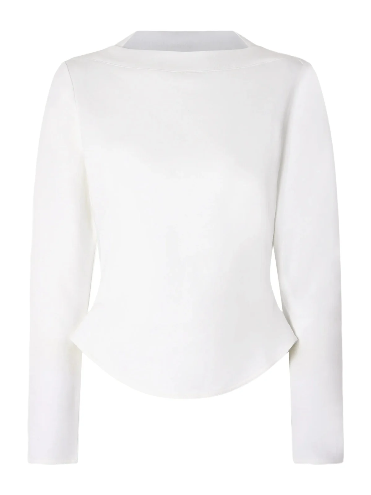 Asymmetric Cotton-blend Jersey Top