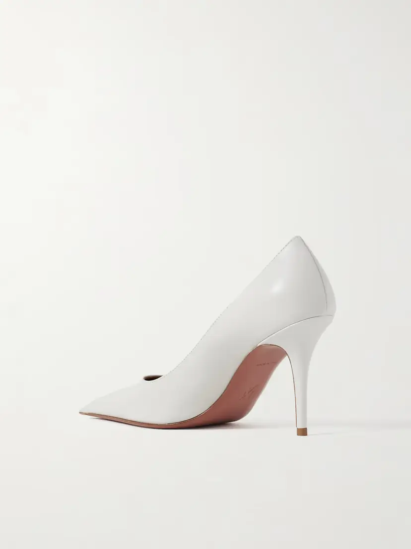 Amina Muaddi Barbara Leather Pumps | Thumbnail 3 Amina Muaddi Barbara Leather Pumps | Thumbnail 3