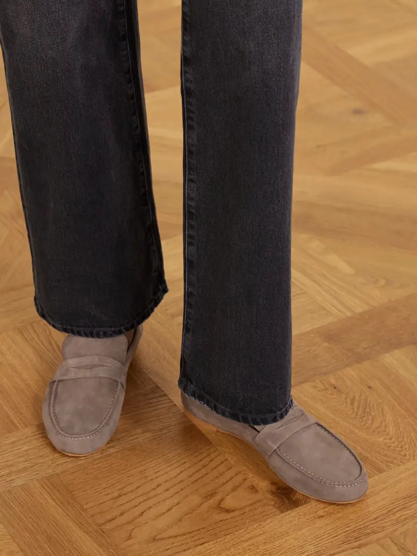 Jamie Haller Suede Penny Loafers | Thumbnail 2 Jamie Haller Suede Penny Loafers | Thumbnail 2