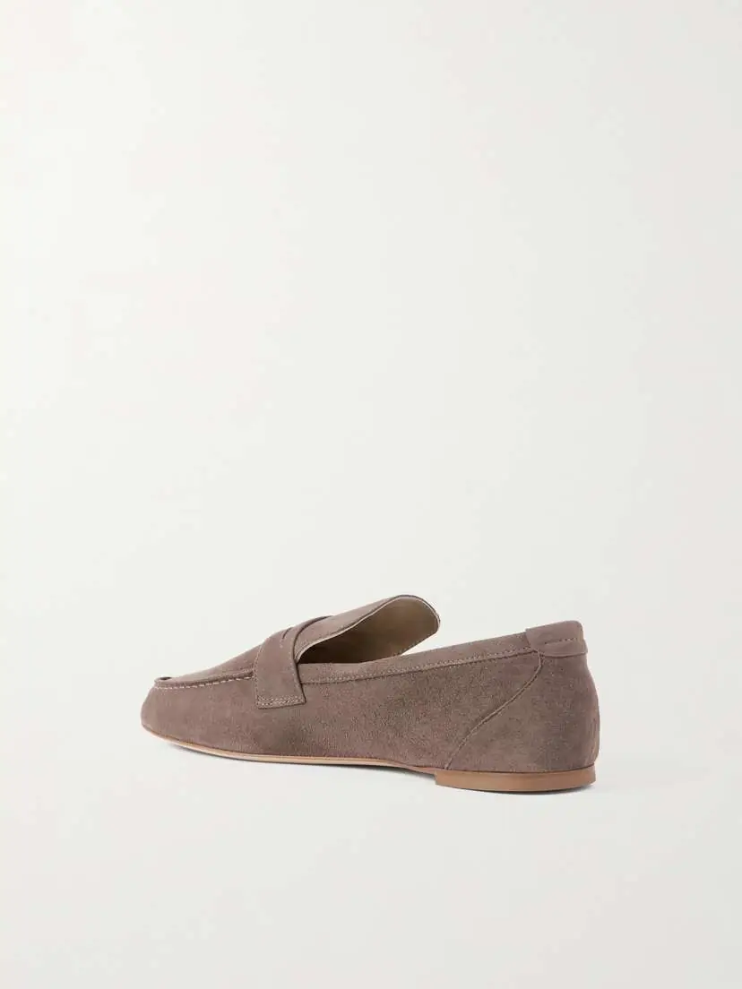 Jamie Haller Suede Penny Loafers | Thumbnail 3 Jamie Haller Suede Penny Loafers | Thumbnail 3