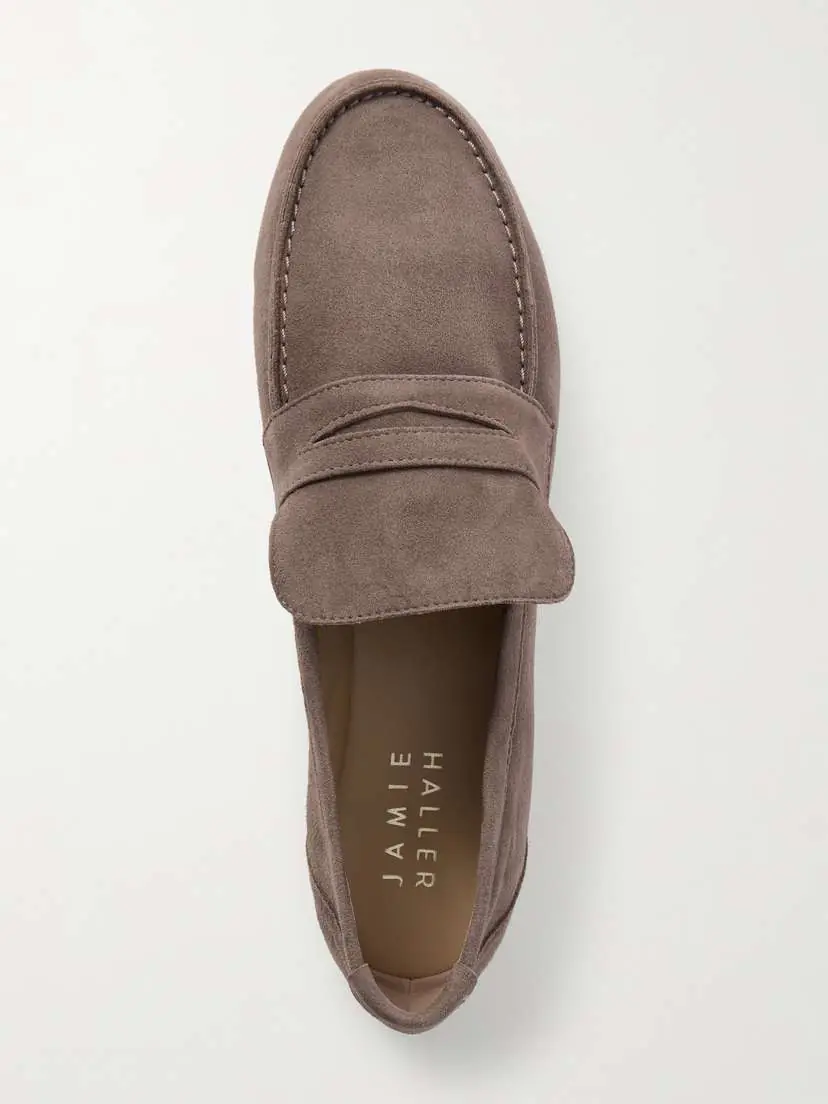 Jamie Haller Suede Penny Loafers | Thumbnail 6 Jamie Haller Suede Penny Loafers | Thumbnail 6